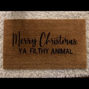 *New* “Merry Christmas Ya Filthy Animal” Door mat